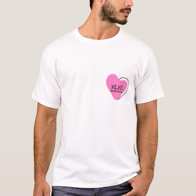 T-shirt Rosa da HLHS-Luta (Frente)