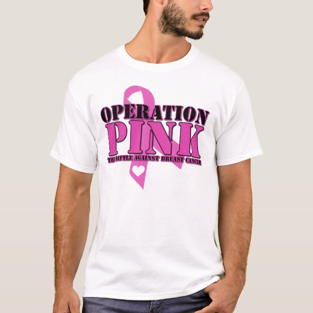 T-shirt Rosa da operação (Frente)