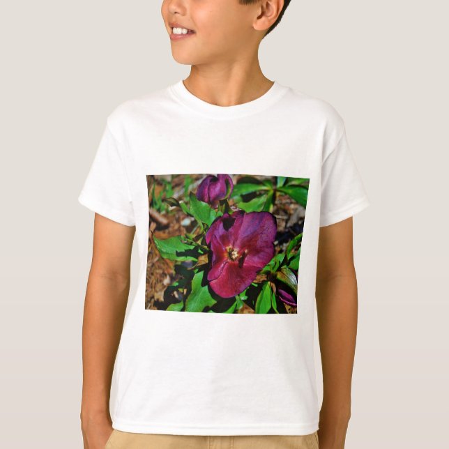 T-shirt Rosa de Lenten Rosa Burgundy (Frente)