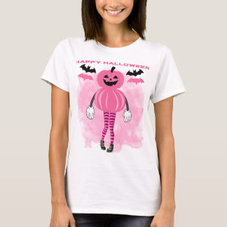 t-shirt rosa do dia das bruxas