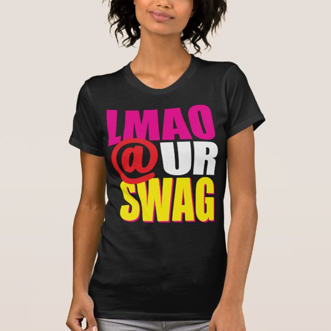 T-shirt Rosa dos GANHOS de LMAO @ UR (Frente)