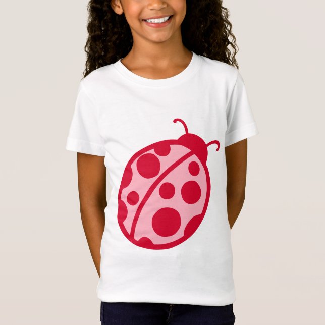 T-Shirt Rosa e Vermelho Ladybug (Frente)