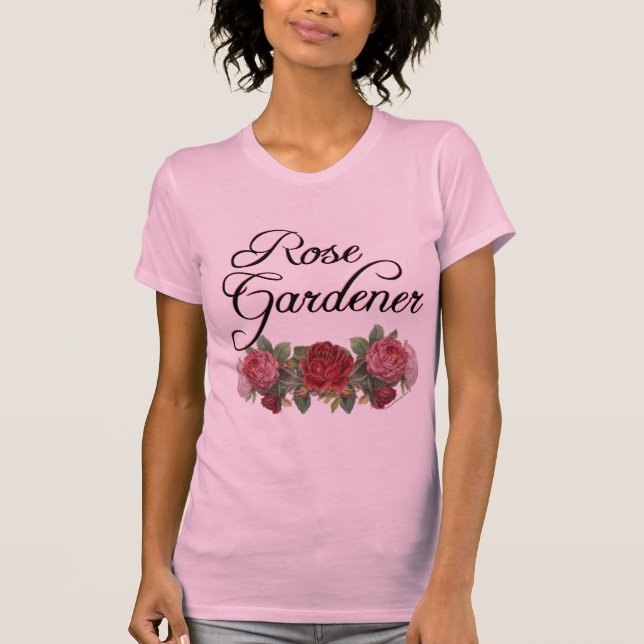 T-shirt Rosa Gardener Say com Rosas (Frente)