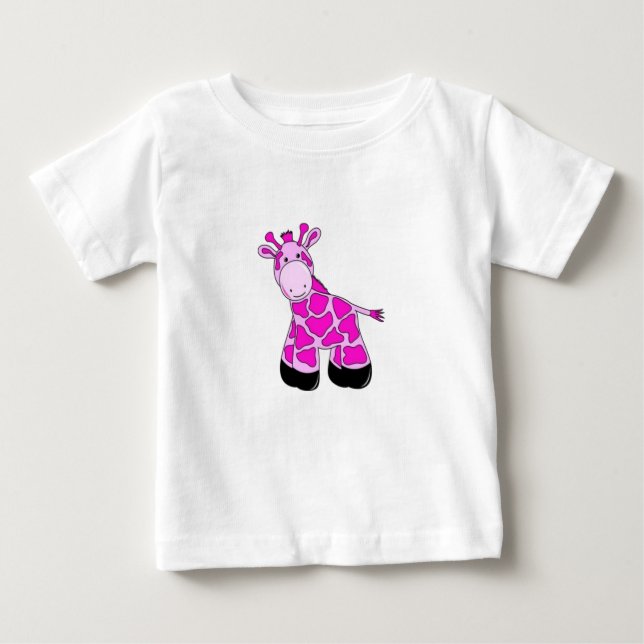 T-Shirt Rosa Giraffe (Frente)