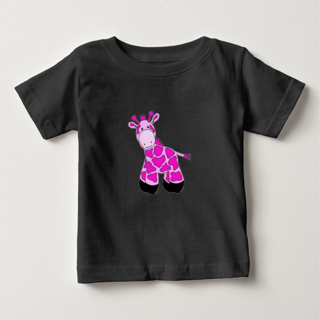 T-Shirt Rosa Giraffe (Frente)