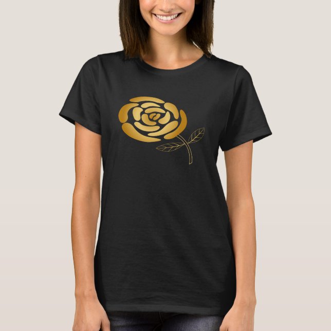 T-shirt Rosa giro original para celebração (Frente)