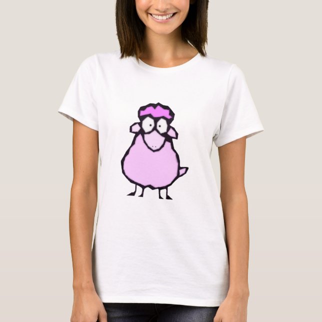 T-Shirt Rosa Ovelha (Frente)