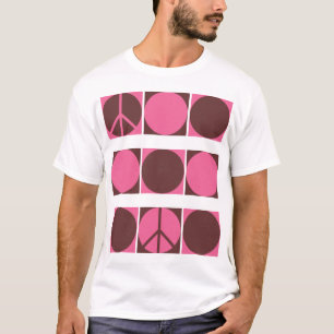 T-shirt Rosa & pontos da paz de Brown