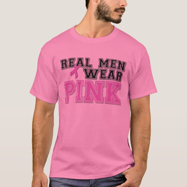 T-shirt ROSA real do desgaste de homens! (Frente)