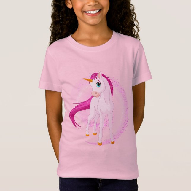 T-Shirt Rosa Unicorn (Frente)