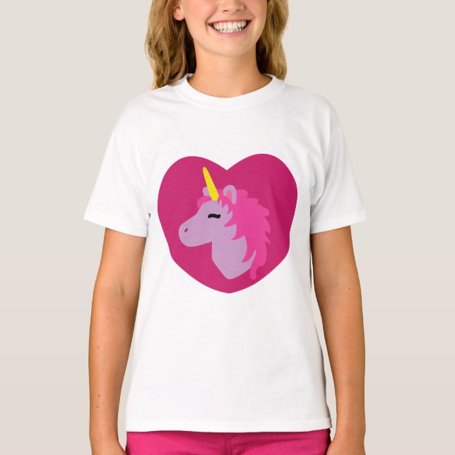 T-Shirt Rosa Unicorn (Frente)