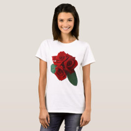 T-shirt Rosa vermelha