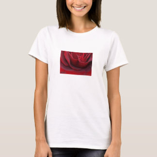 T-shirt Rosa vermelha vermelha