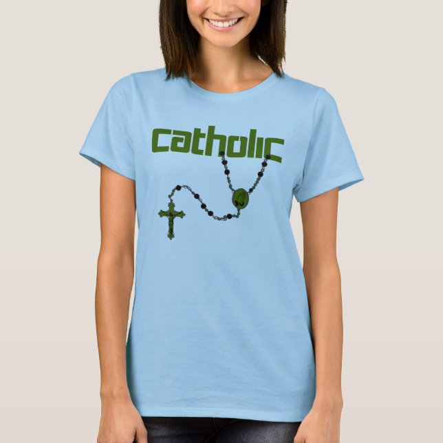 T-shirt Rosário católico (Frente)
