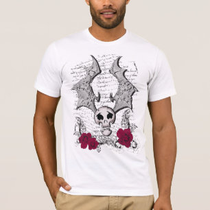 T-SHIRT ROSAS DE SKULL-BAT