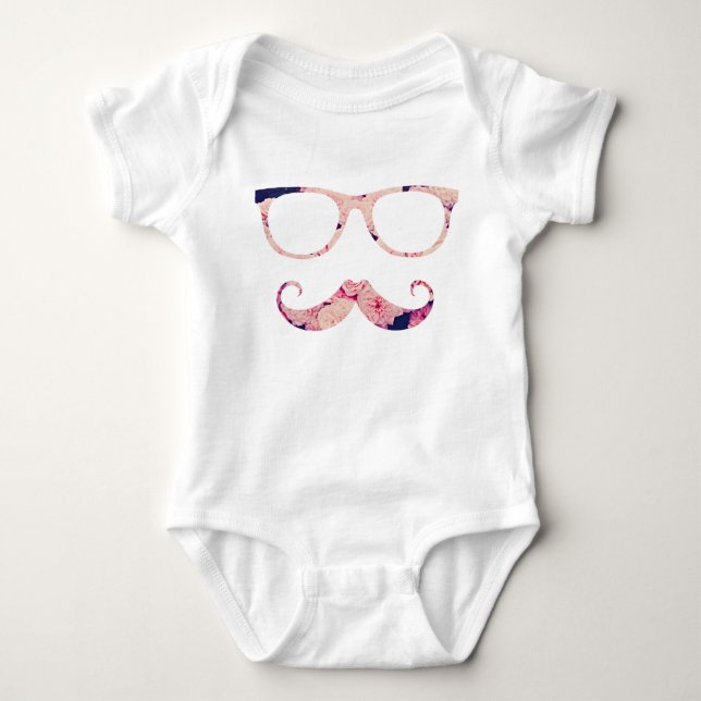 T-shirt Rosas e bigode (Frente)