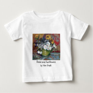 T-shirt Rosas e girassóis por Van Gogh