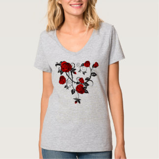 T-shirt Rosas e videiras