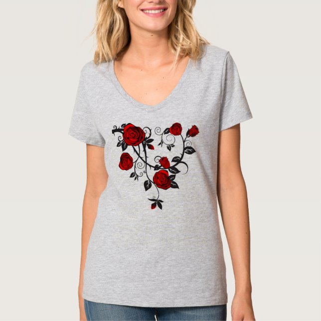 T-shirt Rosas e videiras (Frente)