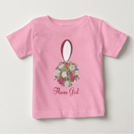 T-shirt Rosas Rosa Buquê Flor  Teto Festa de casamento