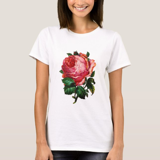 T-SHIRT ROSE DE ROSA LINDA (Frente)
