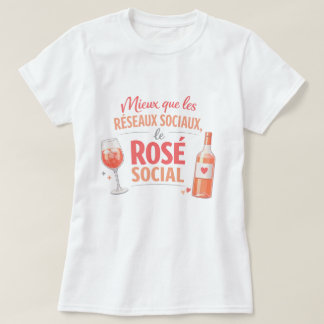 T-shirt Rosé Social