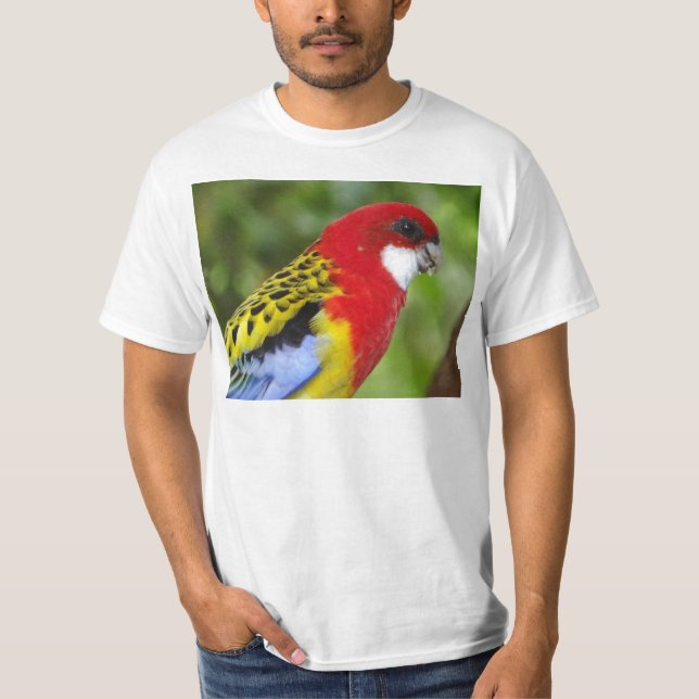 T-shirt Rosella oriental masculino (Frente)