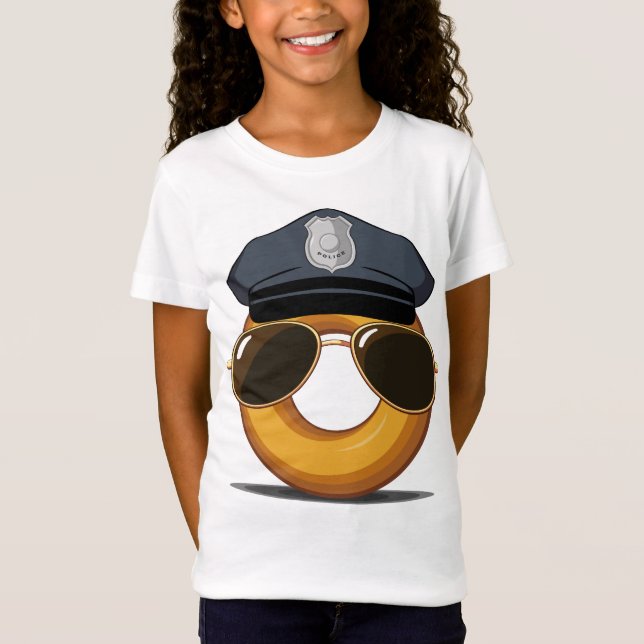T-shirt Rosquinha da polícia (Frente)