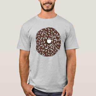 T-shirt Rosquinha de coco de chocolate Tê Comida de Rosqui