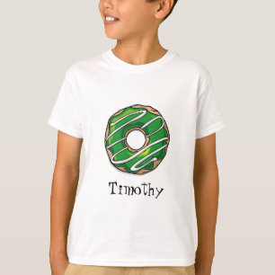 T-shirt Rosquinha verde média com crosta de gelo