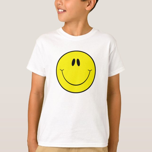 T-shirt Rosto de Sorriso Idiota (Frente)