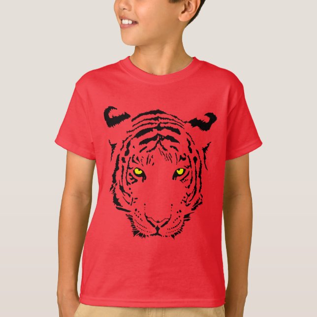 T-shirt Rosto de Tigre (Frente)