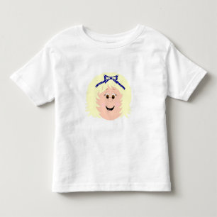 T-shirt Rostos e Gráficos Divertidos de Meninas Louras