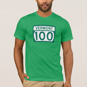 T-shirt Rota 100, Vermont, EUA