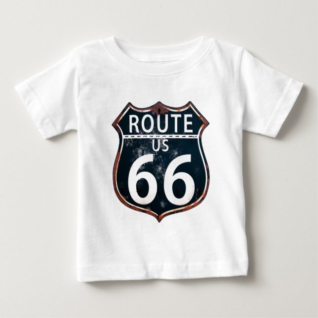 T-shirt Rota 66 - A estrada da mãe (Frente)