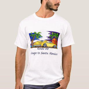 T-shirt Rota 66 Chicago a Santa Monica