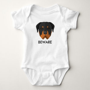 T-shirt Rottweiler Beware