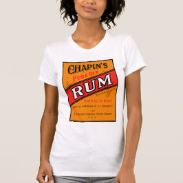 T-shirt Rótulo De Rum Antigo E Puro De Capturas