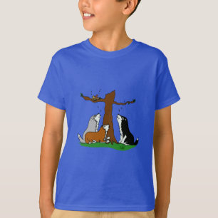 T-shirt Roucos que cantam aos pássaros