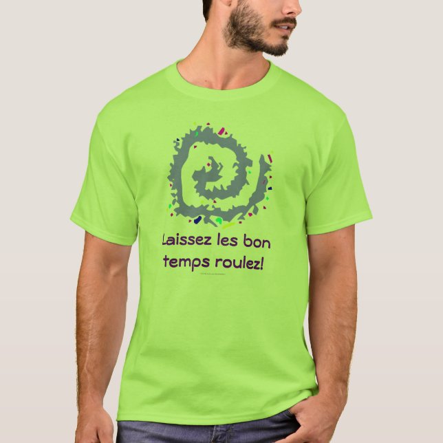 T-shirt Roulez dos temps do bon dos les de Laissez! (Frente)