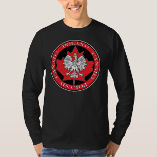 T-shirt Round Polônia Canada Leaf