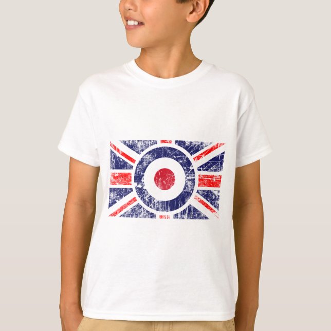 T-shirt Roundel Target Mods UK Target Union Jack (Frente)
