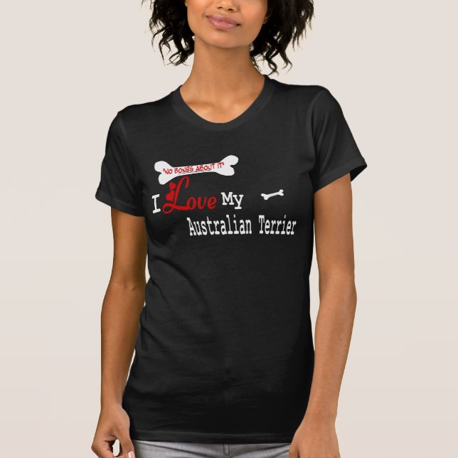 T-shirt Roupa australiano Terrier (I Love) (Frente)