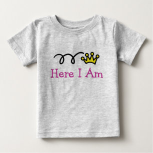 T-shirt Roupa bonito do bebê com texto engraçado  