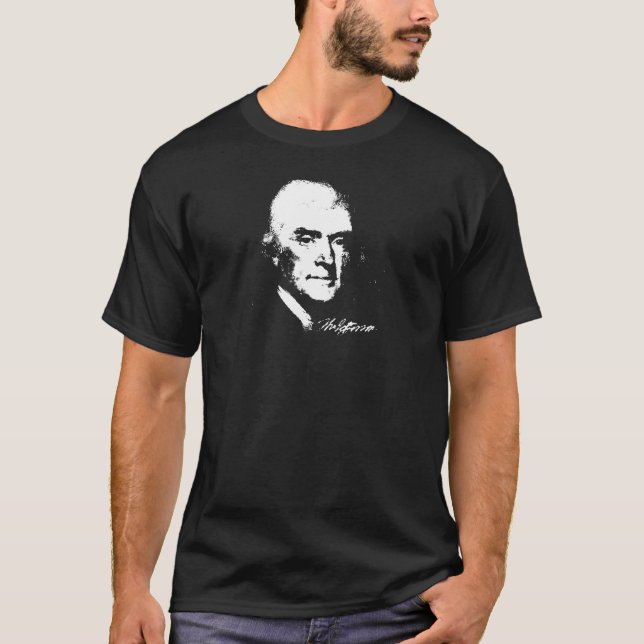 T-shirt Roupa da obscuridade de Thomas Jefferson (Frente)