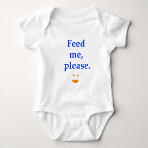 T-shirt roupa de alimentação