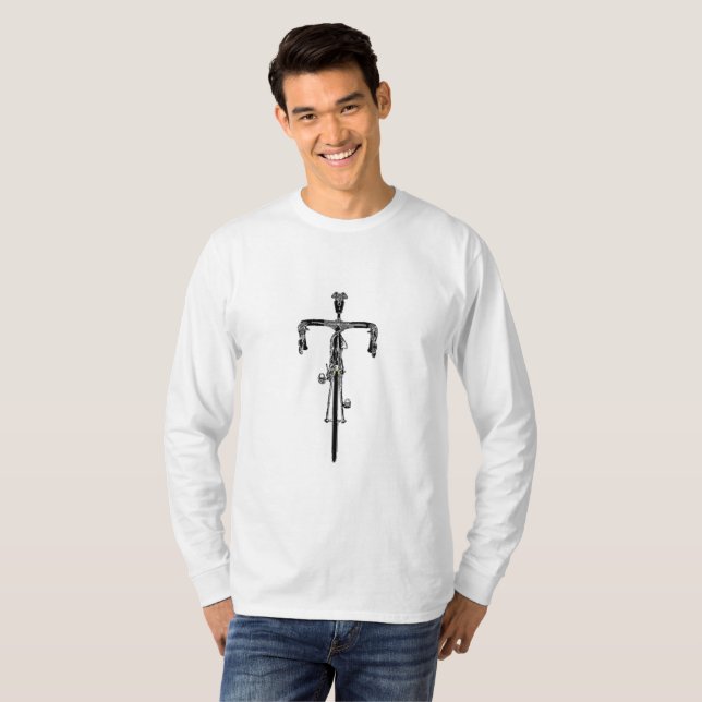 T-shirt roupa de andando de bicicleta (Frente Completa)