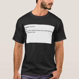 T-shirt roupa dissidente do logotipo