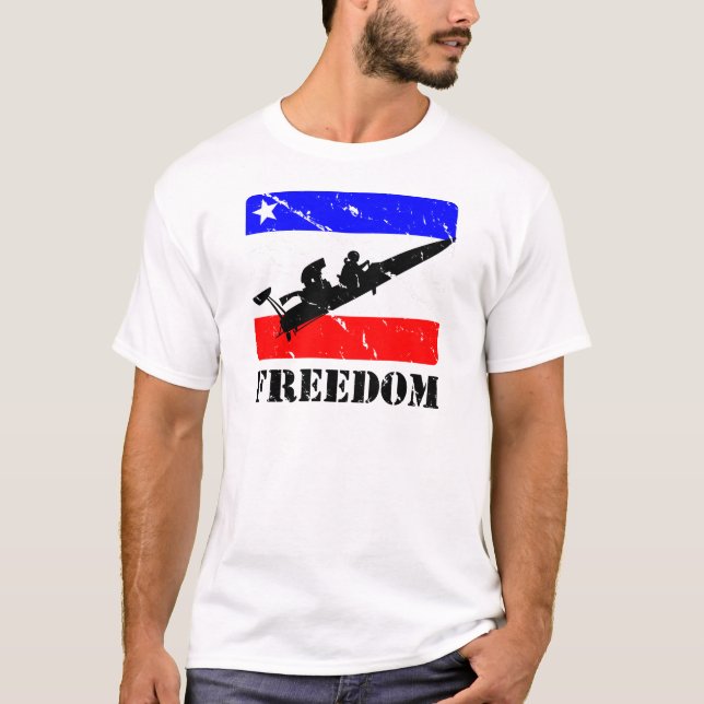 T-shirt Roupa do Arrasto-Barco da liberdade (Frente)
