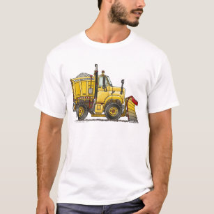 T-shirt Roupa do caminhão do arado de neve